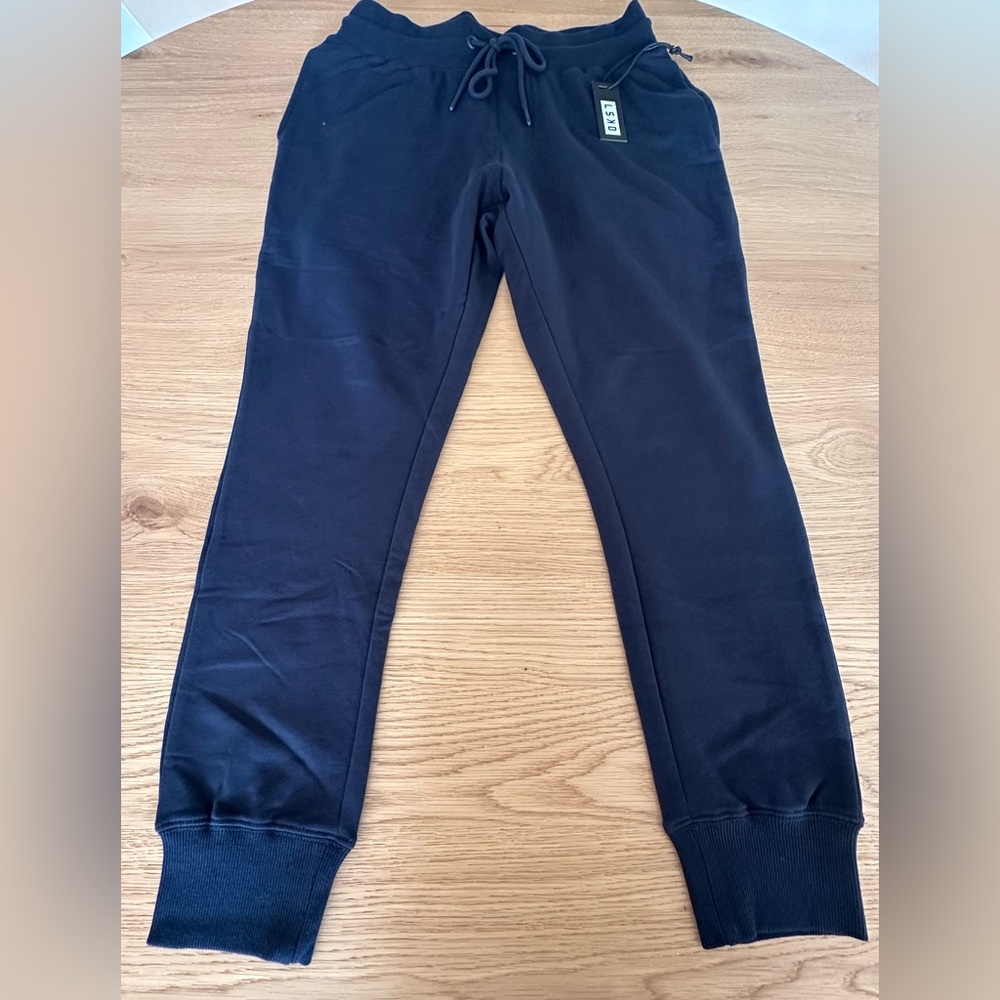 NWT LSKD Rival FLX Fleece Joggers Men’s Medium Navy Track Pants Athleisure - Picture 7 of 8